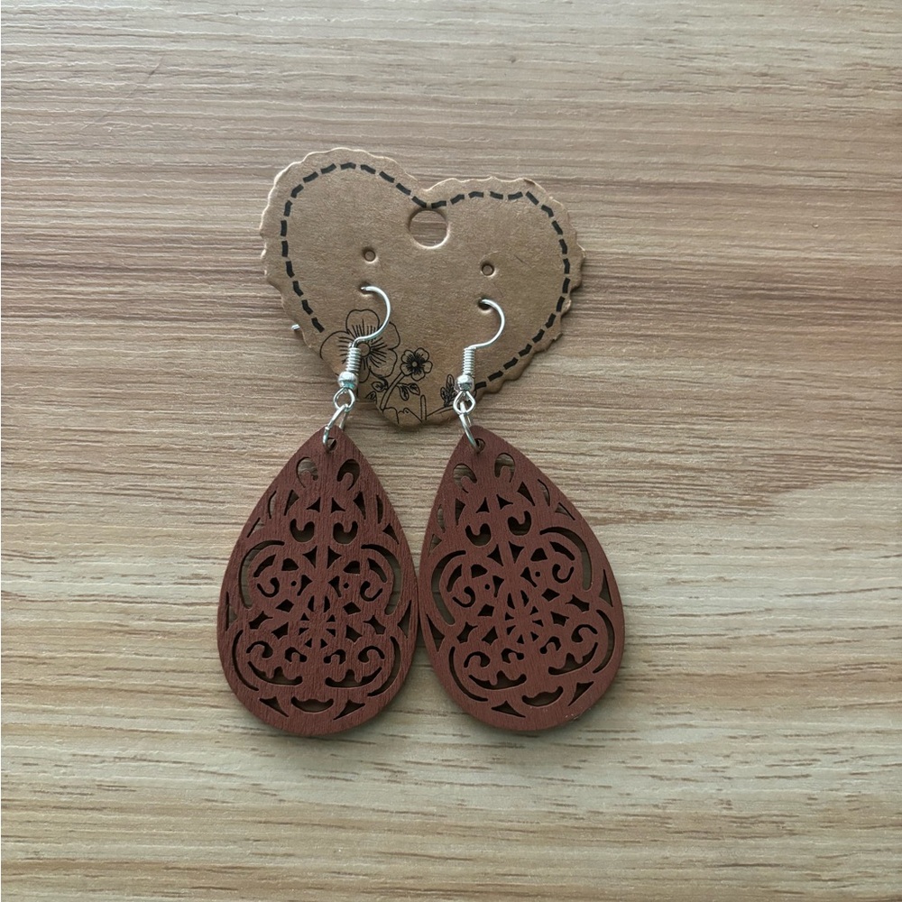Wooden earrings